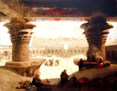 El Templo de Edfou, Alto Egipto de David Roberts