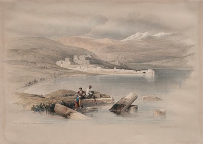 Ciudad de Tiberíades Mirando Hacia el Líbano, 1839 de David Roberts