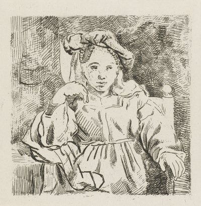 niña sentada de David van der Kellen