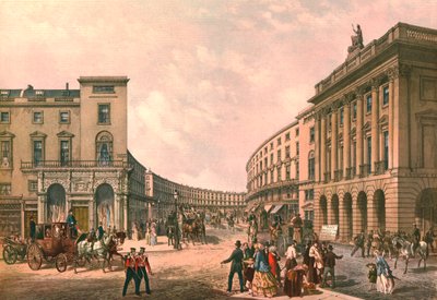 El Cuadrante, Regent Street, c. 1852 de Day and Son