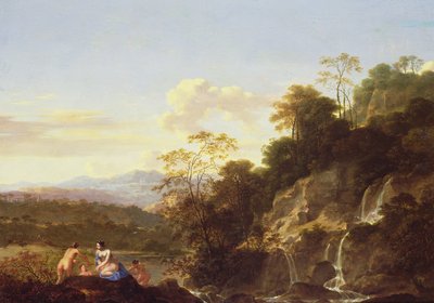 Paisaje con Ninfas de Dirck van der Lisse