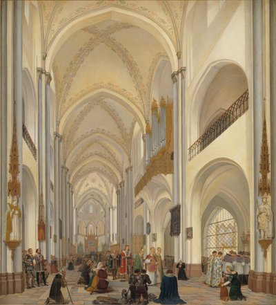 El interior de la Catedral de Roskilde de Ditlev Martens