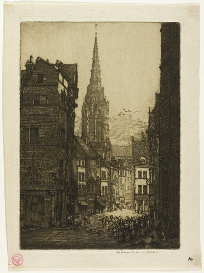 Rue du Chasseur, Rouen de Donald Shaw MacLaughlan