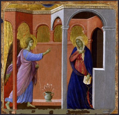 Anunciación de Duccio di Buoninsegna