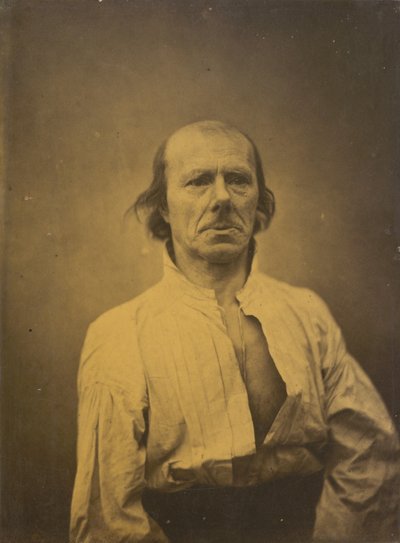 Rostro en reposo, 1854-1856, impreso 1862 de Duchenne de Boulogne