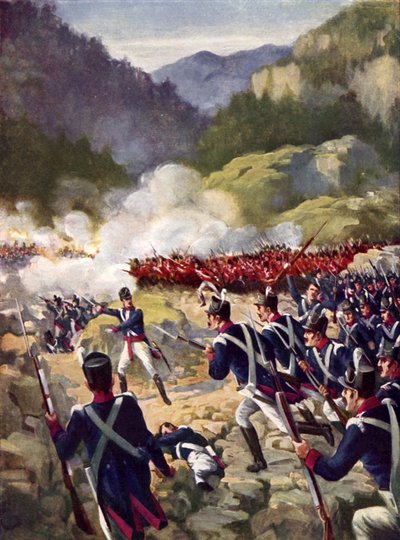 La batalla de Busaco, 1810 de E. A. Dyer