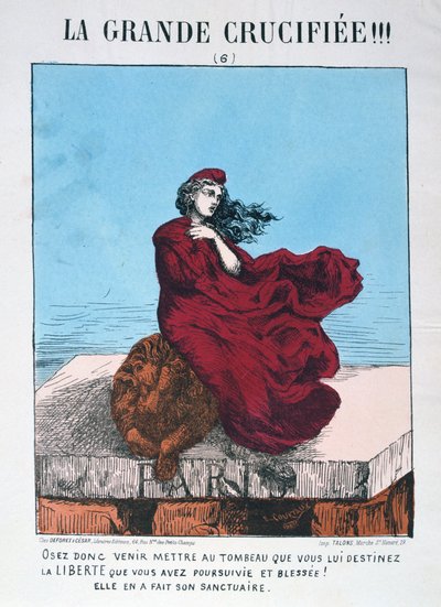 Alegoría de la Francia republicana, 1871 de E. Courtaux