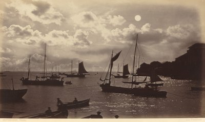 Efecto de luz de luna - Bahía de Panamá de Eadweard Muybridge