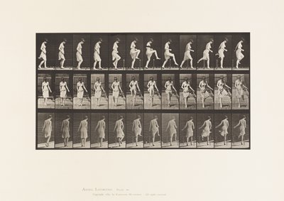 Placa 181. Pasando sobre una cerca de Eadweard Muybridge