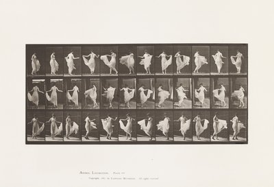 Placa 192. Bailando (fantasía) de Eadweard Muybridge