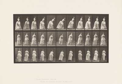 Placa 198. Haciendo una reverencia, 1885 de Eadweard Muybridge