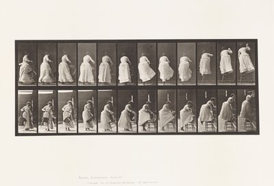 Placa 457. Subiendo a una Silla y Estirándose de Eadweard Muybridge