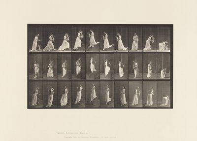 Placa 515. Subiendo y bajando escaleras, etc., 1885 de Eadweard Muybridge