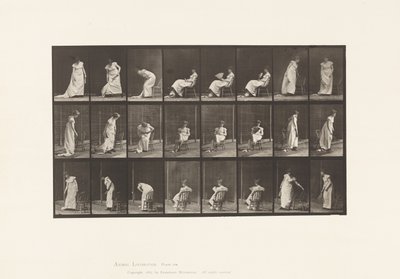 Placa 518. Sentándose, levantándose, etc. de Eadweard Muybridge