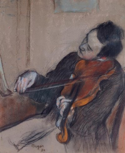 El violinista de Edgar Degas