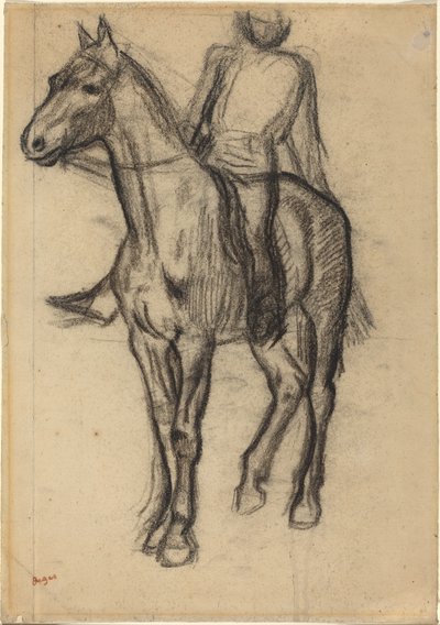 Caballo y jinete, c. 1878 de Edgar Degas