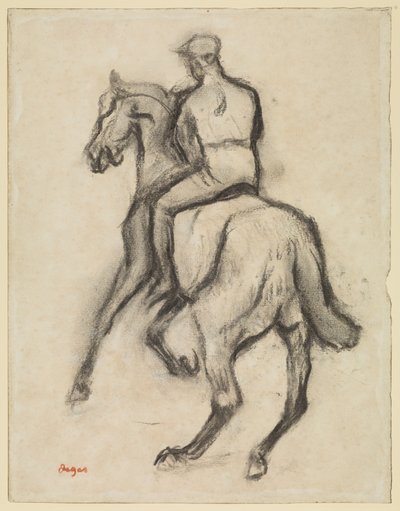 Hombre a caballo de Edgar Degas