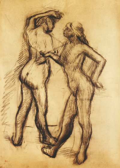 Estudio de desnudo de Edgar Degas