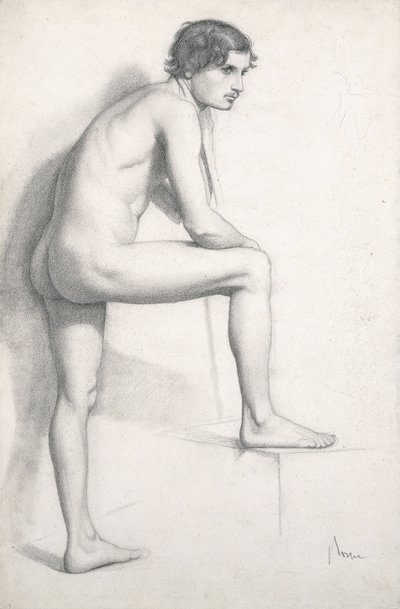 Estudio de desnudo, c.1858 de Edgar Degas