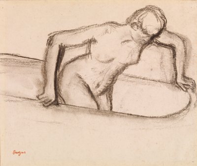 mujer en tina de Edgar Degas