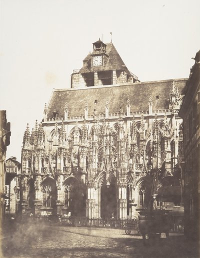 Catedral de Louviers, vista general, 1852-54 de Edmond Bacot