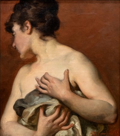 Estudio de desnudo de Edouard Agneessens