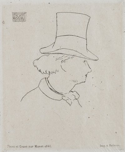 Retrato de Charles Baudelaire 1821-1867 de Édouard Manet