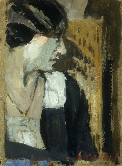 Perfil de una mujer de Edouard Vuillard