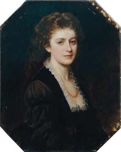 retrato de una dama de Eduard Ritter von Engerth