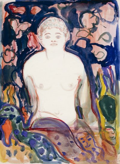 Modelo sentado de Edvard Munch