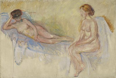 Dos desnudos, c.1902-3 (óleo sobre lienzo) de Edvard Munch