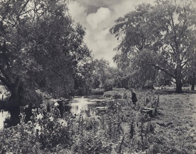 Un almuerzo interrumpido (foto b/n) de Edward Alfred Barton