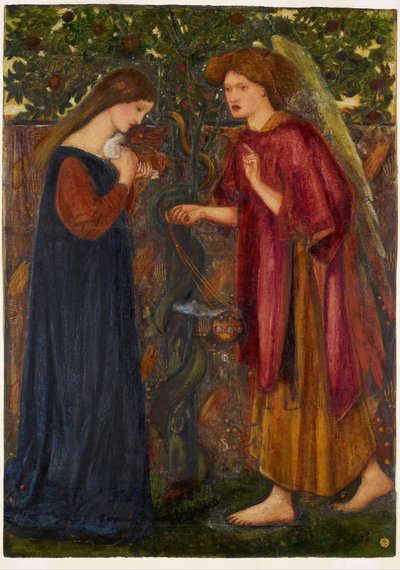 La Anunciación de Edward Burne Jones