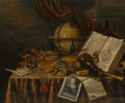 Bodegón de vanitas de Edward Collier