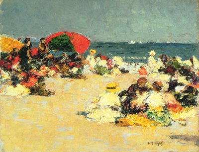 En la playa de Edward Henry Potthast