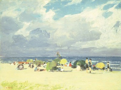 Escena de playa púrpura de Edward Henry Potthast