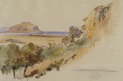 Vista cerca de Palermo de Edward Lear