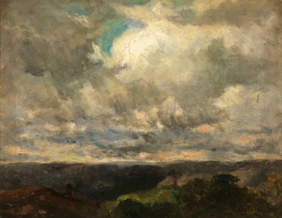 Paisaje sin título, cielo nublado de Edward Mitchell Bannister