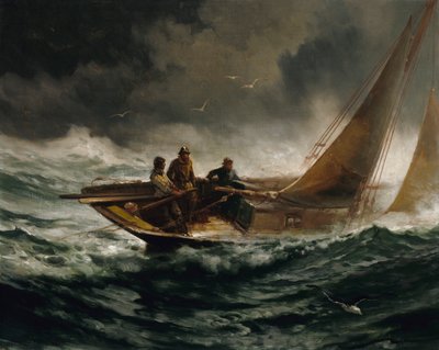 Capear un temporal, ca. 1889 de Edward Moran