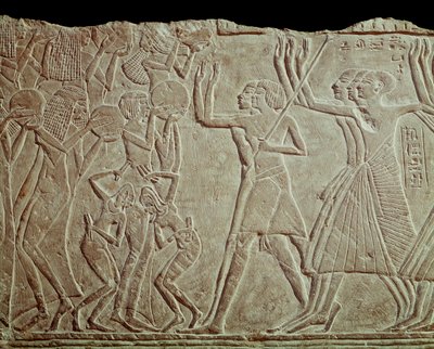 Despedida al difunto (bajo relieve) de Egyptian 19th Dynasty