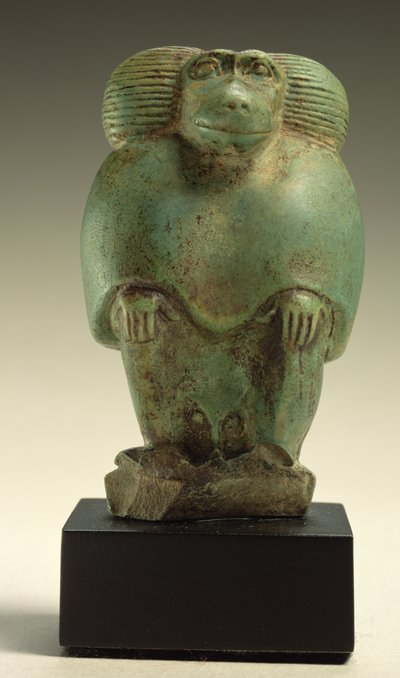 Babuino sentado, Período Tardío de Egyptian 26th Dynasty