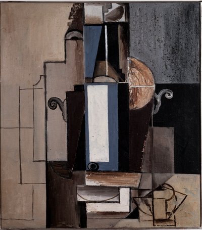 Composición cubista, siglo XX (Pintura) de Emil Filla