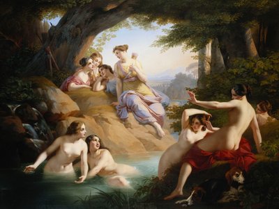 Diana y Ninfas Bañándose de Emil Jacobs