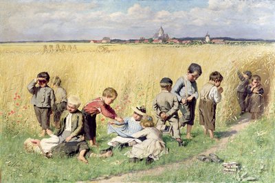 El camino a la escuela de Emile Claus