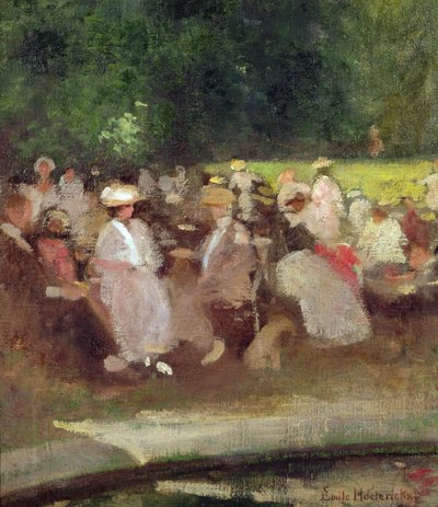 Verano en el parque, c.1881 de Emile Hoeterickx