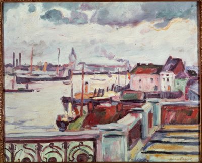 El puerto de Amberes de Emile Othon Friesz