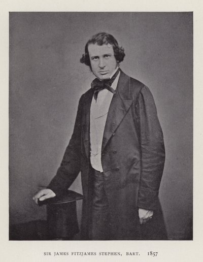 Sir James Fitzjames Stephen, Baronet, 1857 de English Photographer