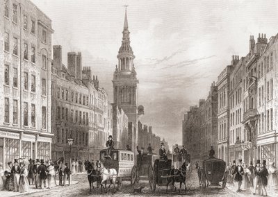 Cheapside, Londres, Inglaterra de English School