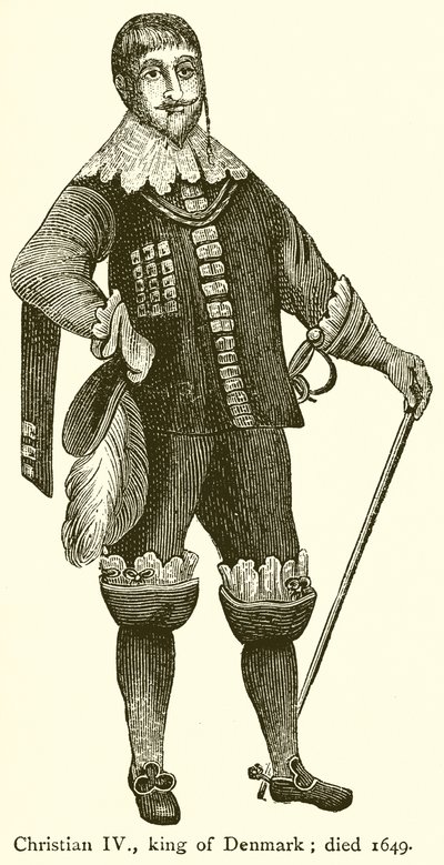 Cristián IV, Rey de Dinamarca; Fallecido en 1649 de English School