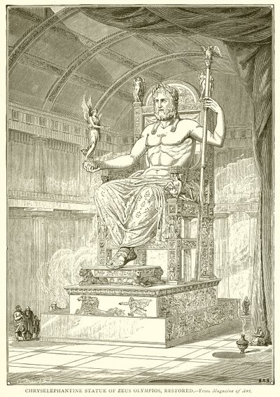 Estatua crisoelefantina de Zeus Olímpico, restaurada de English School